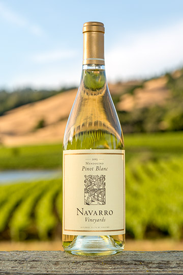 Bottle of Pinot Blanc, Anderson Valley