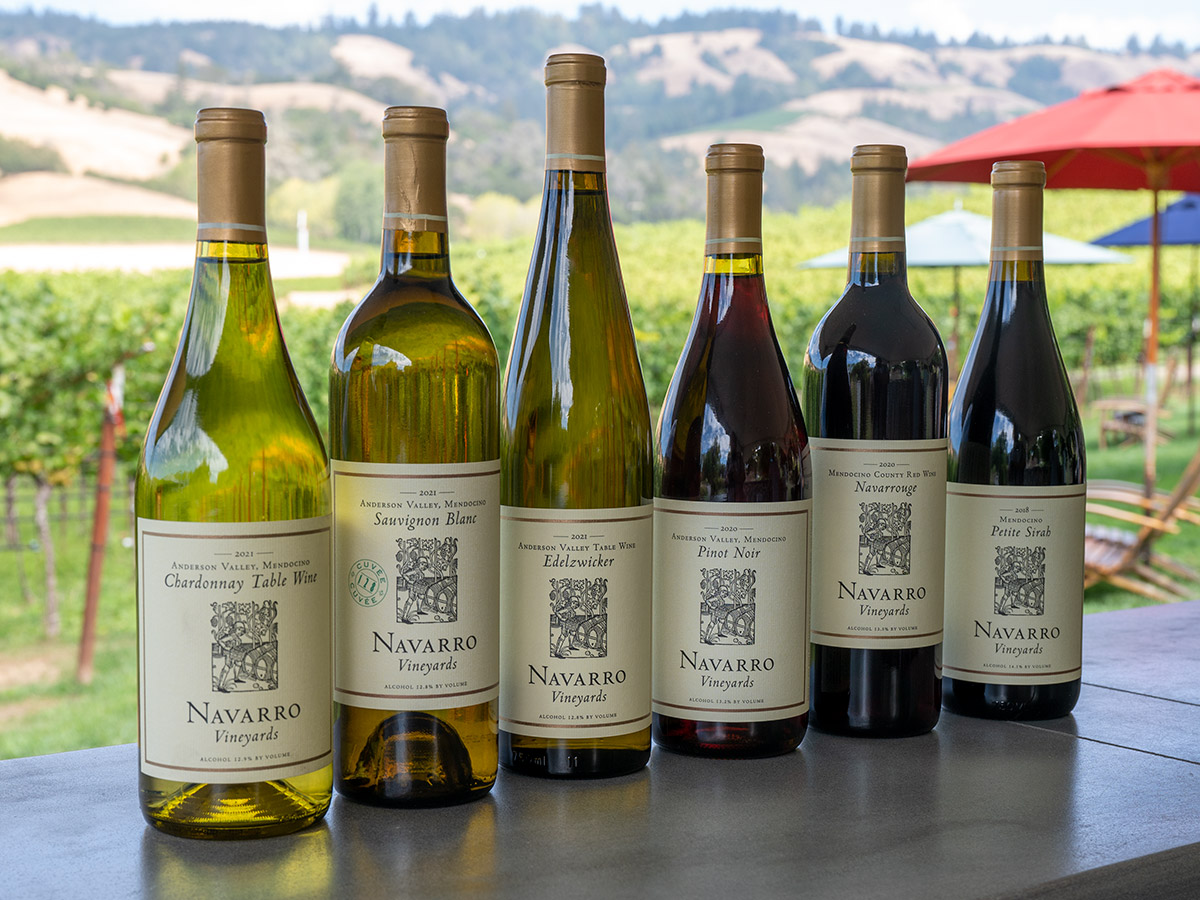 Navarro Vineyards Mendocino County Fair sampler