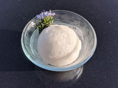 Bowl of Verjus Sorbet